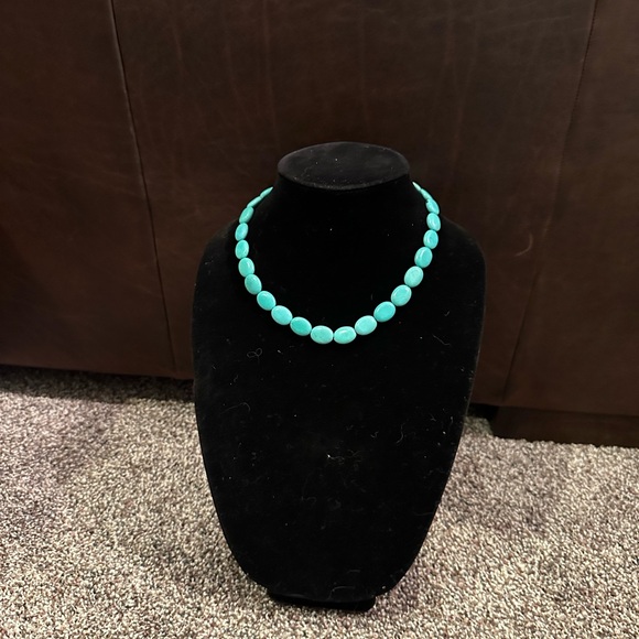 Hand Crafted Jewelry - Hand Crafted “One of a Kind” Turquoise & Sterling Silver Beaded Necklace
